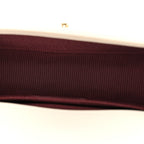 Caviar Suede Calfskin Chevron Medium Boy Flap White