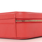 Caviar Quilted Medium CC Filigree Vanity Case Red