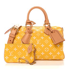 Calfskin Monogram Speedy P9 Bandouliere 25 Jaune Mat