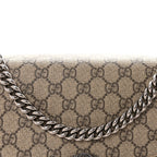 GG Supreme Monogram Medium Dionysus Shoulder Bag Taupe