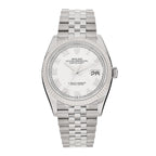 Stainless Steel 18K White Gold 36mm Oyster Perpetual Datejust Watch White Roman 126234