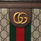 GG Supreme Monogram Web Small Ophidia Messenger Bag Brown