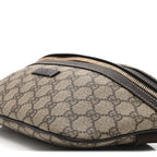 GG Supreme Monogram Belt Bag Dark Brown