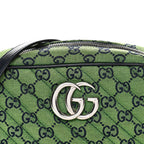 Monogram Multicolor Matelasse Diagonal Small GG Marmont Chain Shoulder Bag Green Blue