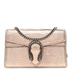 Metallic Lizard Super Mini Dionysus Bag Rame