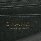Lambskin Quilted Mini Rectangular Flap Black