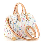 LV X TM Monogram Multicolor Speedy Bandouliere 25 White