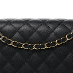 Caviar Quilted Maxi Double Flap Black