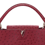 Ostrich Capucines MM Fuchsia