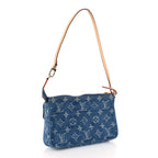 Monogram Pochette Accessories Cargo  Blue Denim