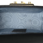 Grained Calfskin Bee Star Small Padlock Shoulder Bag Black