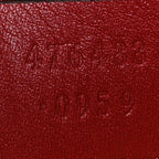 Calfskin Matelasse Super Mini GG Marmont Shoulder Bag Hibiscus Red