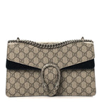 GG Supreme Monogram Small Dionysus Shoulder Bag Black