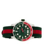 Stainless Steel Nylon 40mm Dive Quartz Watch Green