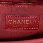 Lambskin Quilted New Medium Boy Flap Dark Red