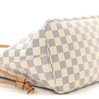 Damier Azur Neo Neverfull MM Rose Ballerine
