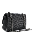 Aged Calfskin Quilted 2.55 Reissue 225 Flap Black