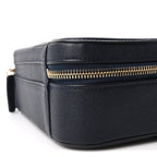 Caviar Quilted Medium CC Filigree Vanity Case Navy