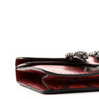 Snakeskin Mini Dionysus Shoulder Bag Red