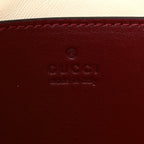 Calfskin Matelasse Mini GG Marmont Shoulder Bag Rosso Ancora