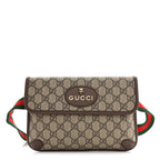 GG Supreme Monogram Neo Vintage Web Belt Bag Brown