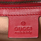 Calfskin Matelasse Small GG Marmont Shoulder Bag Hibiscus Red