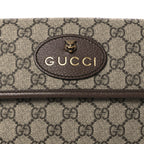GG Supreme Monogram Neo Vintage Web Belt Bag Brown