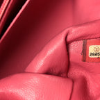 Lambskin Chevron Quilted Mini Square Flap Pink