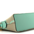 Monogram Jumbo GG Textured Dollar Calfskin Small Ophidia Dome Shoulder Bag Beige Pepperlight Mint