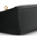 Swift Horseshoe Kelly Pochette Clutch Black Lime