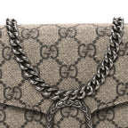 GG Supreme Monogram Mini Dionysus Chain Wallet Beige Taupe
