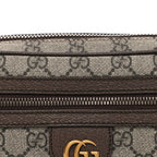 Soft GG Supreme Monogram Medium Ophidia Belt Bag Dark Brown
