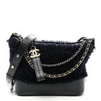 Shearling Small Gabrielle Hobo Navy