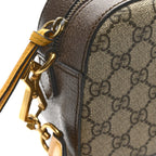 GG Supreme Monogram Web Neo Vintage Shoulder Bag Beige New Acero Crop