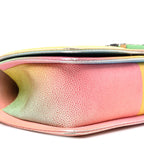 Caviar Quilted Medium Cuba Rainbow Boy Flap Multicolor