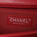 Lambskin Quilted New Medium Boy Flap Red