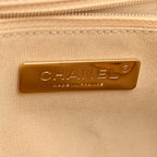 Lambskin Quilted Medium Chanel 19 Flap Beige