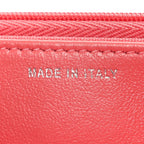 Lambskin Quilted Wallet On Chain WOC Pink