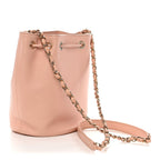 Caviar Deauville Drawstring Bucket Bag Light Pink