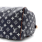 Calfskin Monogram Speedy P9 Bandouliere 50 Indigo