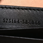 Calfskin Matelasse GG Marmont Round Wrist Wallet Black