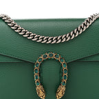 Dollar Calfskin Crystal Small Dionysus Shoulder Bag Emerald