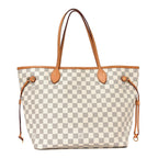Damier Azur Neo Neverfull MM Rose Ballerine