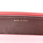 Lambskin Quilted Trendy CC Wallet On Chain WOC Bright Pink