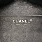 Suede Calfskin Small Souplissimo Maxi Flap Black