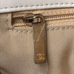 Goatskin Quilted Medium Chanel 19 Flap White