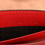 Calfskin Matelasse GG Marmont Round Wrist Wallet Hibiscus Red
