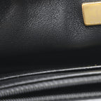 Lambskin Quilted Mini Rectangular Flap Black