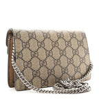 GG Supreme Monogram Super Mini Dionysus Shoulder Bag Taupe