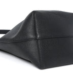Grained Calfskin Medium N/S Park Tote Black